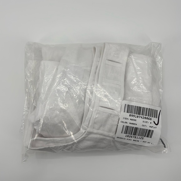 Madewell Embroidered Tank Mini Dress in Linen in Eyelet white size 0 NWT NQ595 - Picture 11 of 12